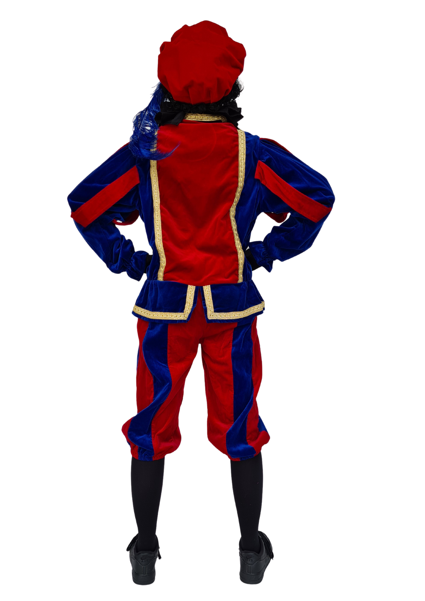Pietenpak prof. rood/blauw - verkleedshopjur