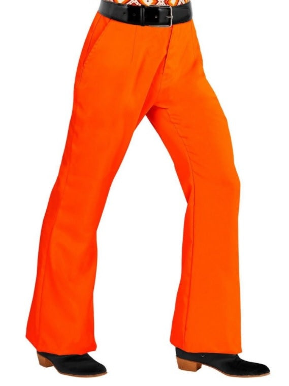 Disco kostuum man oranje - verkleedshopjur