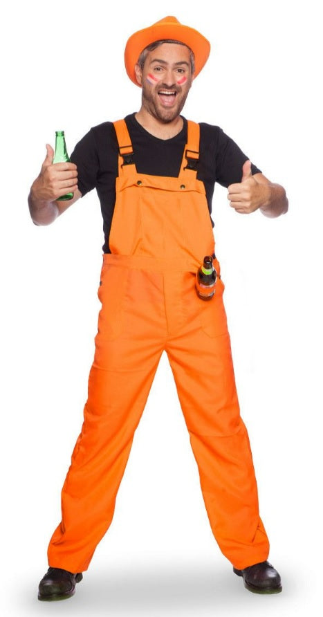 Oranje tuinbroek - verkleedshopjur