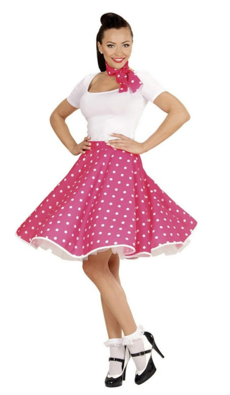 Rock & roll kostuum roze - verkleedshopjur