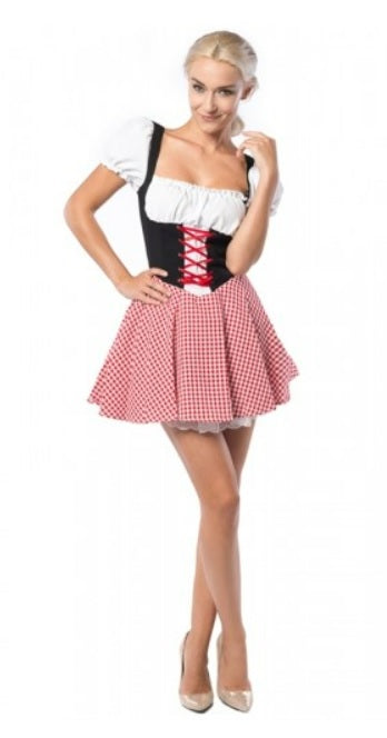 Dirndl Eva rood - verkleedshopjur