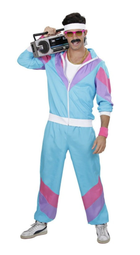 Fout trainingspak blauw nieuw - verkleedshopjur