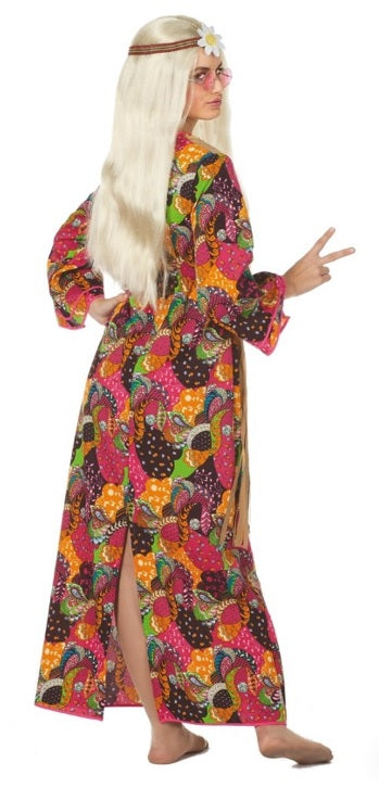 Smoking hippie jurk lang - verkleedshopjur