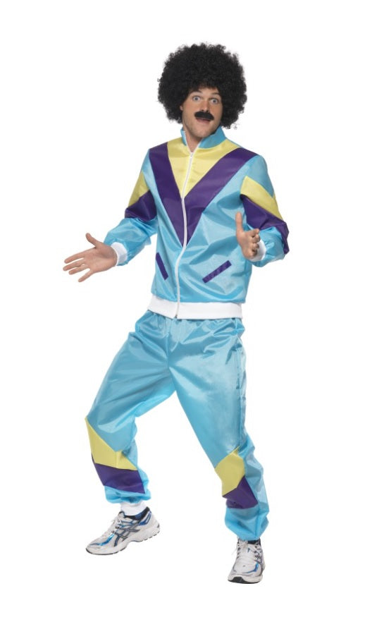 Fout trainingspak blauw - verkleedshopjur