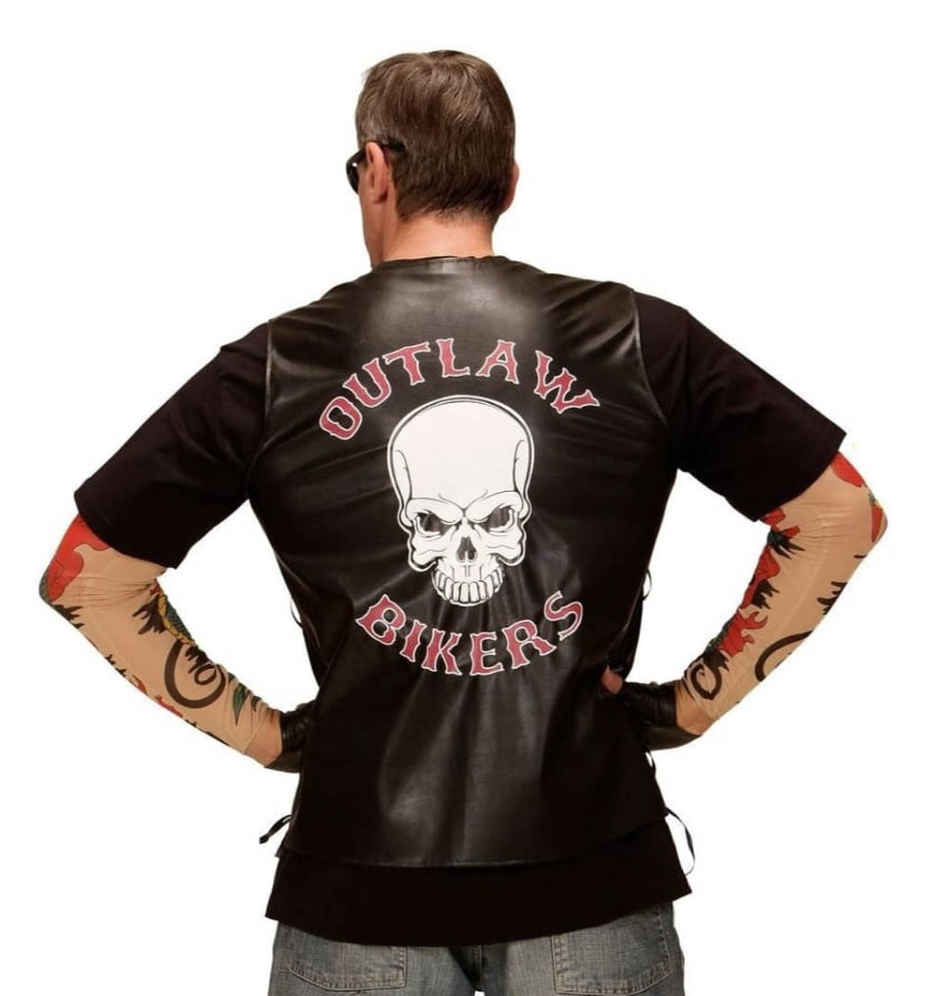 Biker gilet - verkleedshopjur