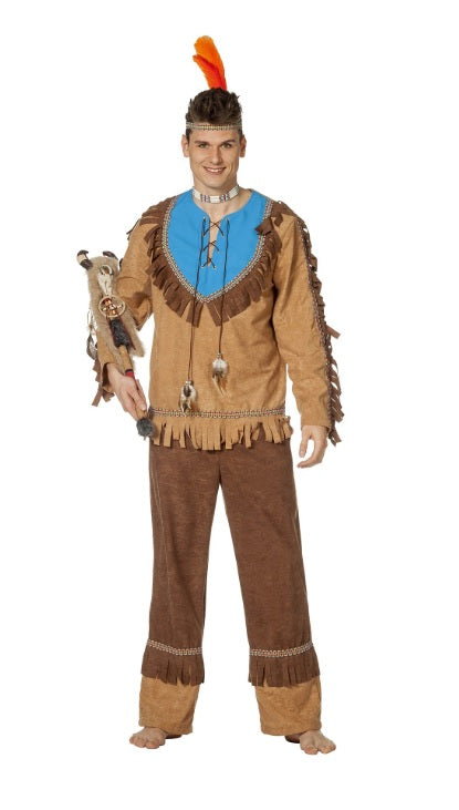 Indianen kostuum bruin - verkleedshopjur