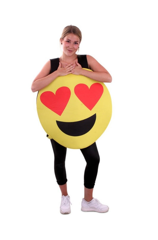 Hartjes emoticon verkleedkostuum - verkleedshopjur