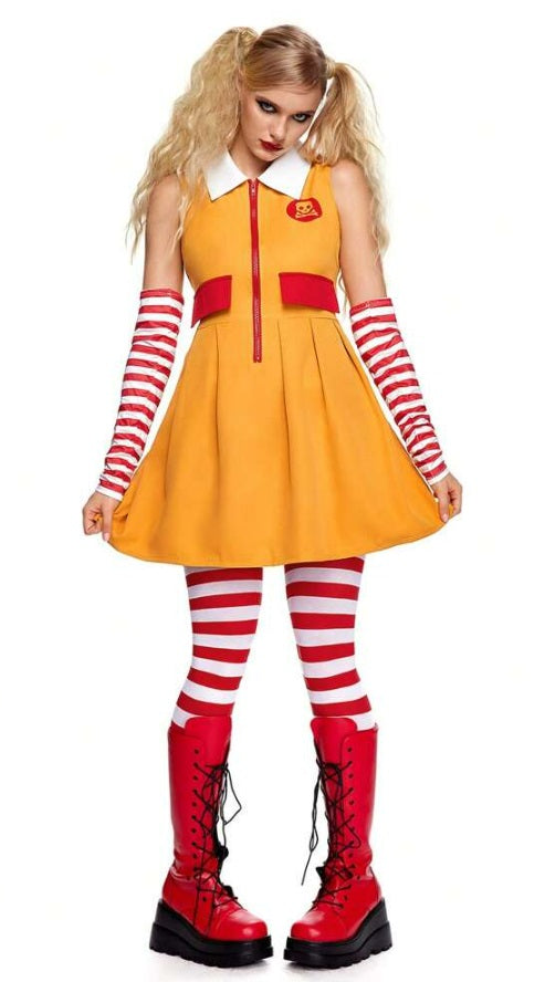Ronald McDonald kostuum halloween dames - verkleedshopjur