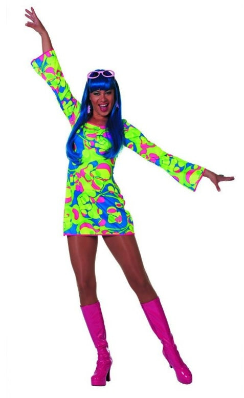 Disco jurkje groen - verkleedshopjur
