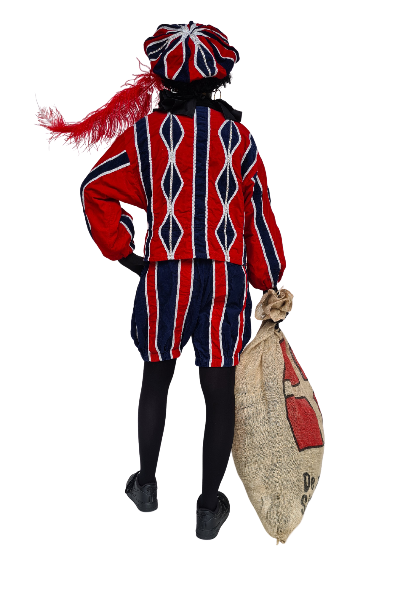 Pietenpak prof. rood / donker blauw - verkleedshopjur