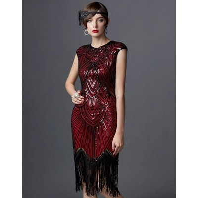 Great Gatsby jurk rood-image