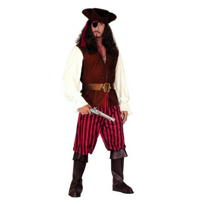 Klassiek piraten kostuum rood-image