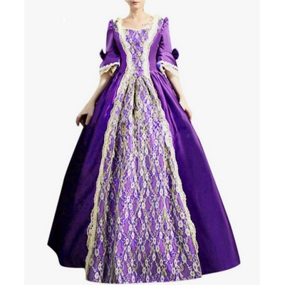 Victoriaanse jurk paars main image